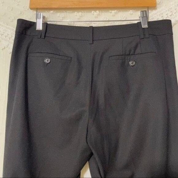 Loft Marisa Women's Trousers Black Rayon Spandex Blend 8 - Picture 5 of 6